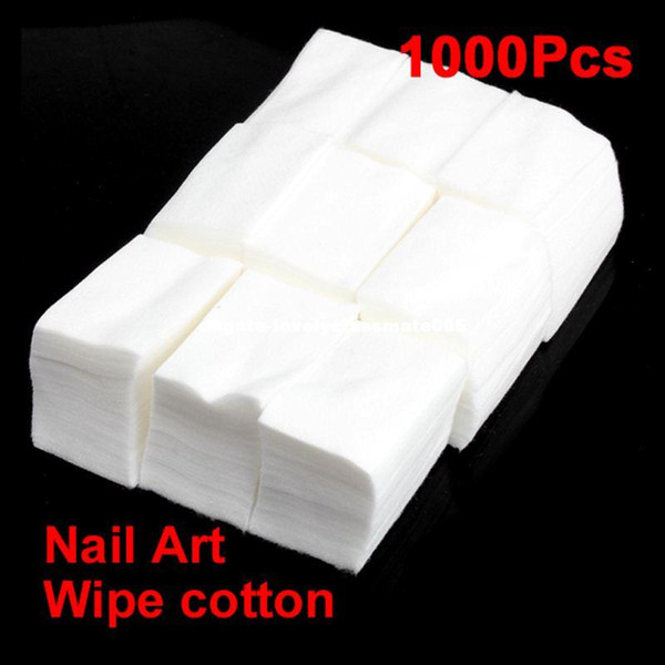 1000 Pcs Nail Wipe Cotton Makeup Wipes Cotton Pads For Nail Art Polish Acrylic Gel Tips Remover Cleaner Make Up Cotton Pads