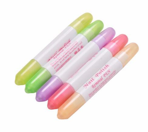 5pcs/lot Nail Art Polish Corrector Removal Remover Pen + Replacement Tips Changeable Clean Mistakes Refillable Tools