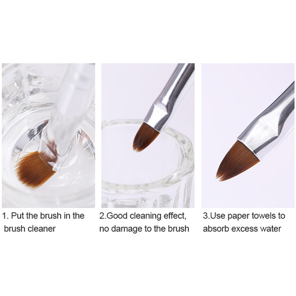 2019 Acrylic Gel Soak Nail Polish Remover Wash Nail Brush Water Cleaner Liquid For Art Powder Brush Cleaner