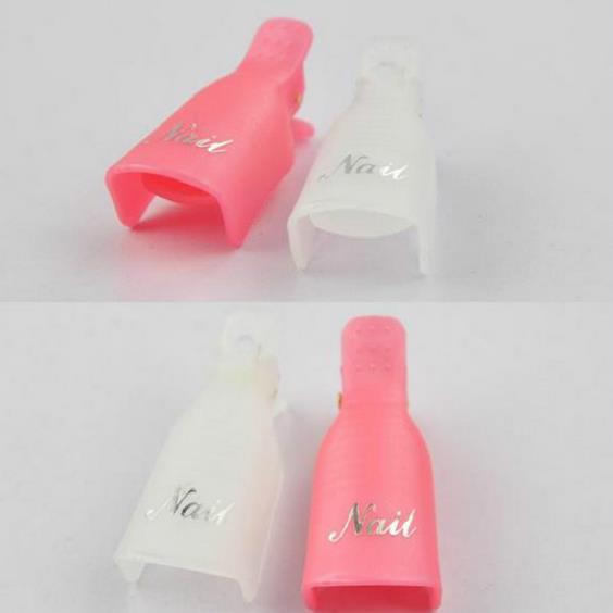 1Set/10PCS Salon DIY Nail Art Tool Acrylic UV Gel Polish Remover Soaker Clip Cap Wrap