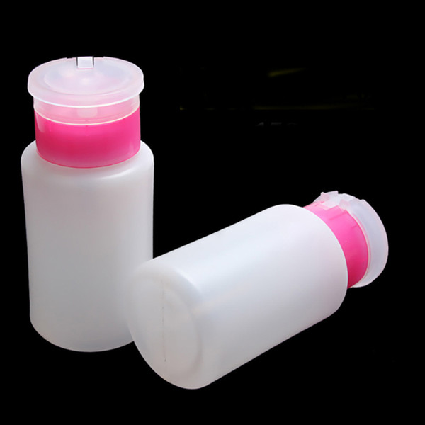 Nail polish bottle pressing Empty Pump Dispenser Nail Polish Liquid Alcohol Remover Cleaner Bottle Nail Art Tools 150ml