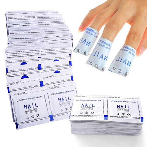 100pcs Nail Polish Remover Wraps Gel Nail Polish Easy Soak Off Remover Manicure Nail Art Cleaner Nails Remover Tools