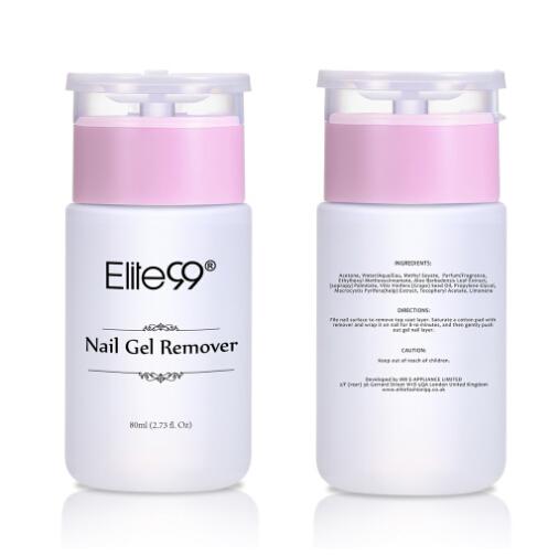 Elite99 High Quality 80ml Clean Nail Gel Remover Art Tools Nail Polish Remover Sticky Liquid use