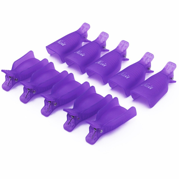 10PCS Nail Art Tools Plastic Gel Polish Remover Caps Clip Nail Manicure Remover Gel Polish Caps For Soaker