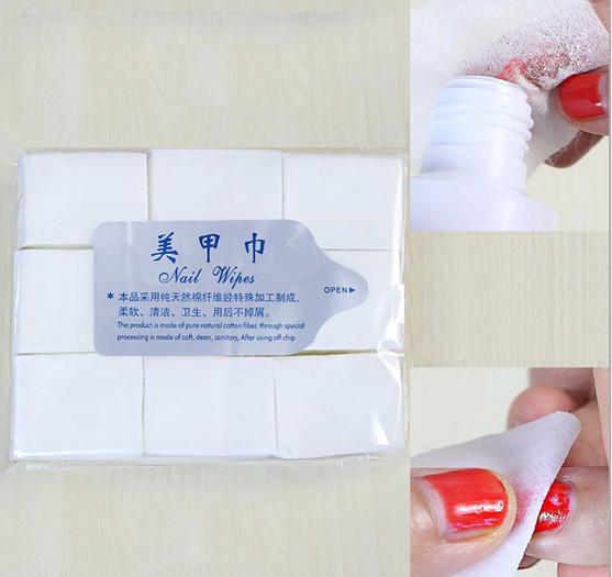 Nail art disposable nail wipes nail polish remover clean wipes cleaning pads 1set=1 bag