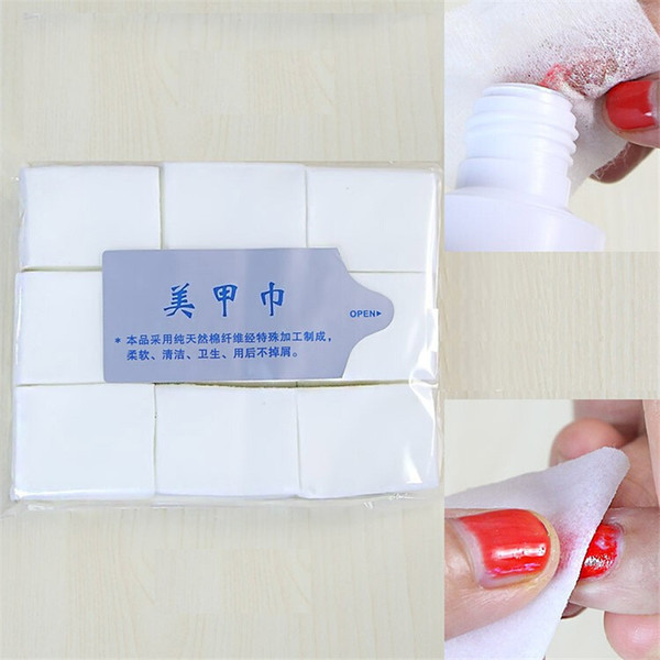 1 Bag Thin Nail Polish Acrylic Gel Remover Wipes Manicure Nail Clean Wipes Cotton Lint Pads Tools For Make Up