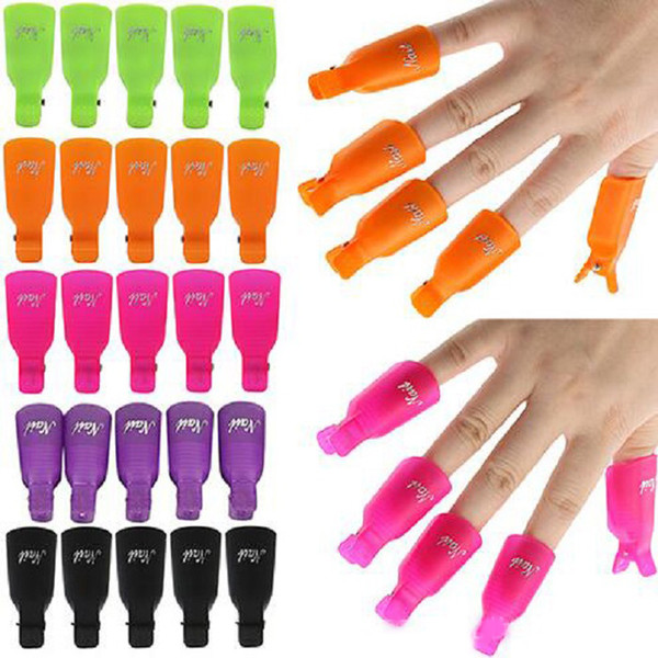 NEW Plastic Nail Art Soak Off Cap Clip UV Gel Polish Remover Wrap Tool