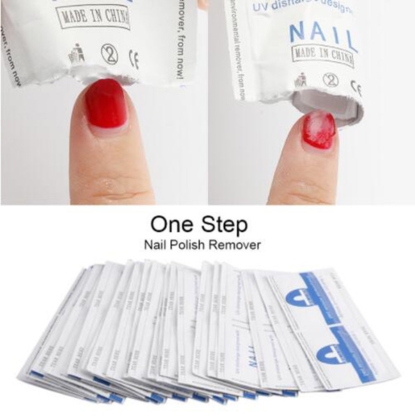 200Pcs/1lot Gel Nail Polish Remover Wool-Free Wipes Napkin for Manicure Cleaner Nail Art UV Gel Gel Remover Unloading Bag