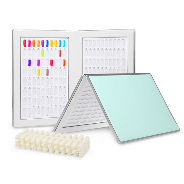 160 Professional Gel Polish Display Card Book Color Board Palette Nail Art Salon Tools Discount With 240pcs False Nail Tips