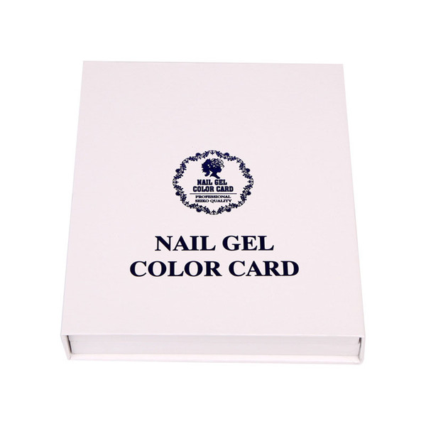 120 Colors Professional Card Book Nail Art Display Nail Polish UV Gel Color Display Color Chart Nail Tools Free Shipping ZA2681