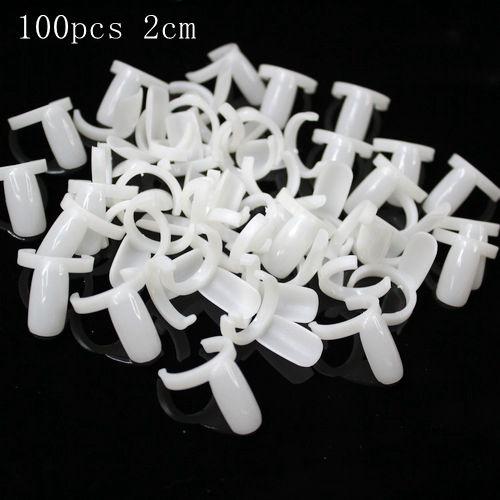 Free Shipping 100pcs 2cm single Nail Art templates Board nail Tips board nails Practice natural color perfect for nails