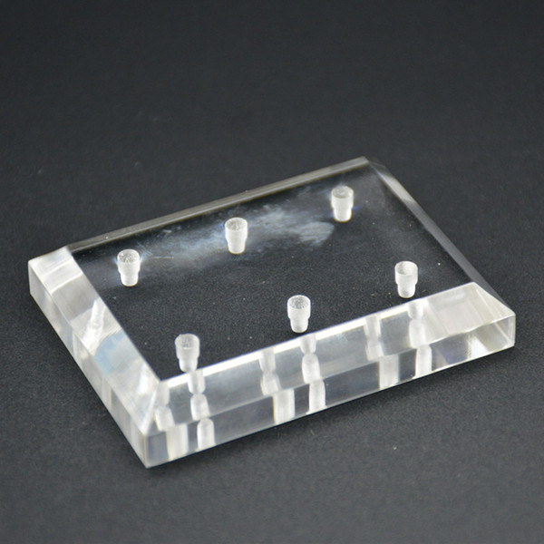 1PCS Transparent Exhibition Stand Displayer Nail Drill Bit Holder Professional Nail Manicure Pedicure Tools 6 holes