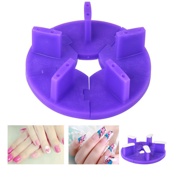 2 Colors Nail Art Practice Plastic Tip Stand for Practice Plastic Display Seat Frame Lotus Display Holder Nail Tools Nail Accessories