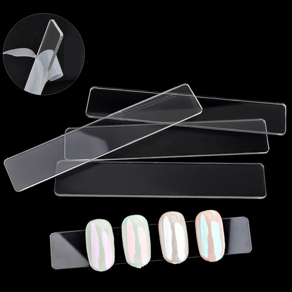 Nail Art Tools Showing Shelf 10pcs Nail Art Display Plate Uv Gel Polish Manicure Works False Nails Anti Slip Display Board Transparent