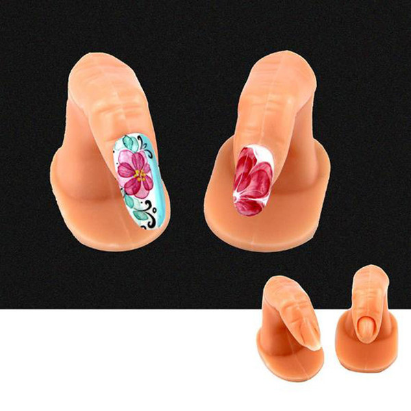 New Resin Nail False Practice Display Fingers Fake Fingers Nails Model Practice Training Fingers Nail Art Tools Tips