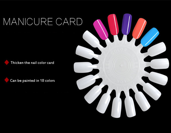 Nail Color Plate Exercise Nail Plate Showing Circular Scalloped Natural Color CARDS