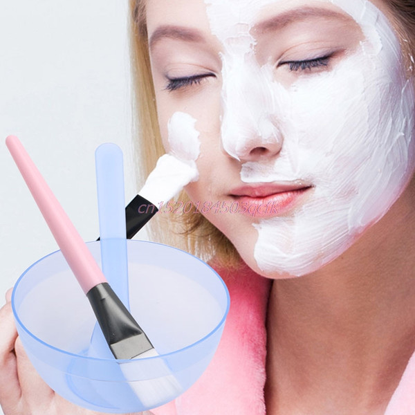 Face Mask Bowl Homemade Makeup Beauty DIY Facial Brush Spoon Stick Tool Set New free hsipping