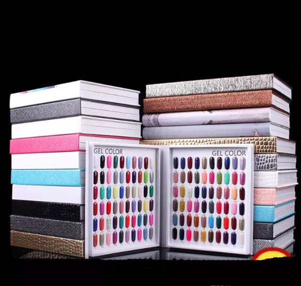 Professional Model 216 Colors Nail Gel Polish Color Display Card Book Dedicated Card Chart Nail Art Tools With 226 False Nail