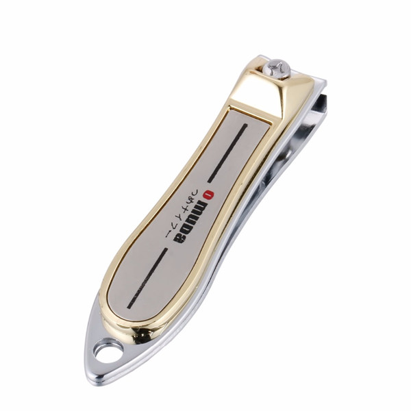 Stainless Steel Nail Clipper With Nail File Quality Manicure Nail Cutter Trimmer Gold Edge Letters Carve