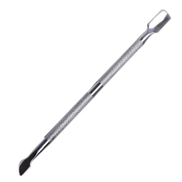 2016 hot Nail Art tools Stainless Steel Essential Cuticle 2 Way Spoon Pusher Pedicure Manicure Gift Present