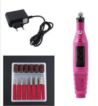 1set 6bits 20000rpm Professional Electric Manicure Machine Nail Drill art Pen Pedicure File Polish Shape Tool Feet Care Product