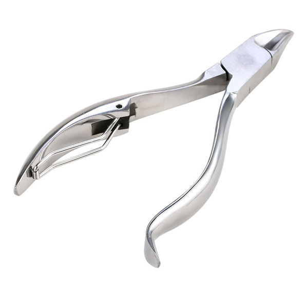 Stainless Steel Cuticle Scissors Toe Nail Clipper Professional Bend Grip Ingrown Nail Cutter