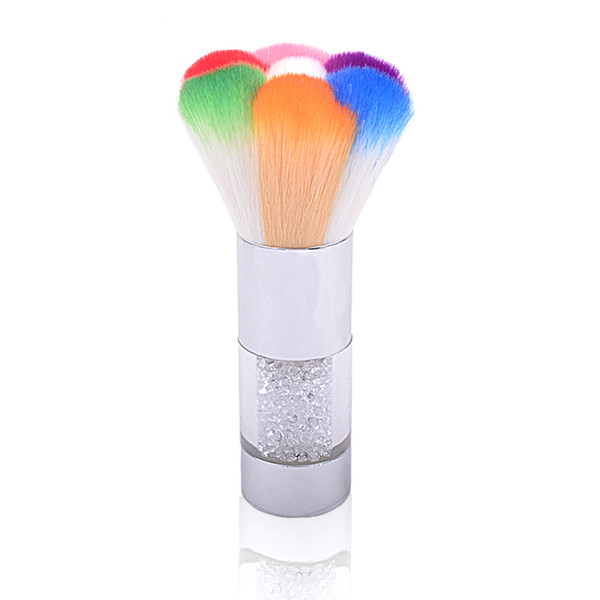 Wholesale- Nail Dust Brushes Acrylic UV Nail Gel Powder Nail Art Dust Remover Brush Cleaner Rhinestones Makeup Foundation Tool 2017 New