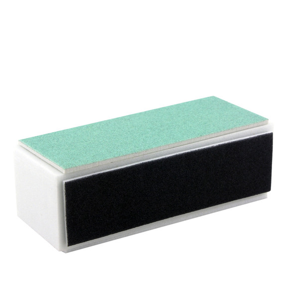 Wholesale- WP094 Green Black New Nail Art Polisher 4 Ways Manicure Nail Art Tips Sanding Polish Buffer Block File Buffers free shipping