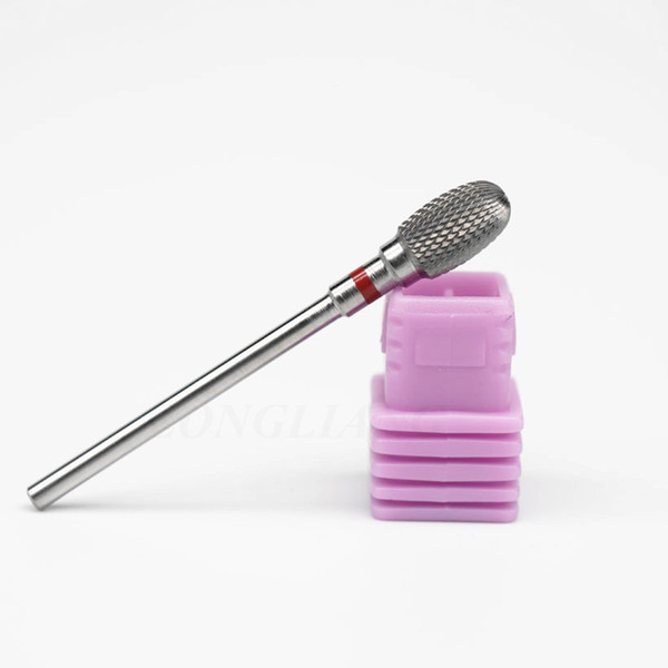 Wholesale- In stock!2017 New design 1 pcs Large cone shape carbide nail drill bit electric nail file drill bit coarse carbide drill 3/32''