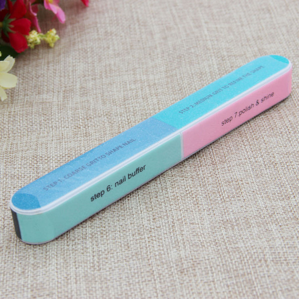 2016 New Fashion hot sale Article Nail File Of The Six Sides Frosted Professional Manicure Nail Tools Drop Shipping NA-0125