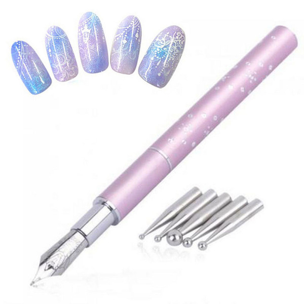 fashion Drill Point Pen Manicure Acrylic UV Gel Polish Tips Professional Nail Art Tool Nail Art Drawing Pen Brush Nail Dotting