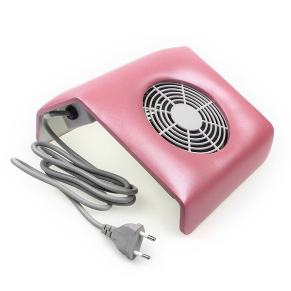 220V Nail Art Salon Suction Dust Collector Manicure Filing Acrylic UV Gel Tip Machine Vacuum Cleaner Salon Tool EU Plug