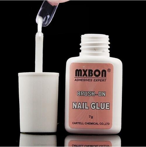 7g Fast Drying Nail Glue for False Nails Glitter Acrylic Decoration with Brush False Nail Tips Design Faux Ongle Nail Care Tools