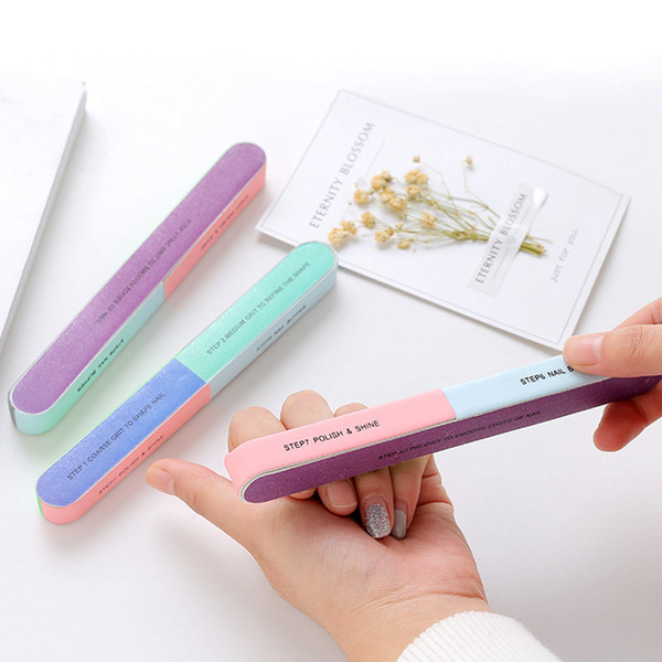 Six-sided Polishing Nail File Professional Nail File Buffer Shiner Finger Toe Manicure Pedicure Polishing Sanding Nail Art RRA1721