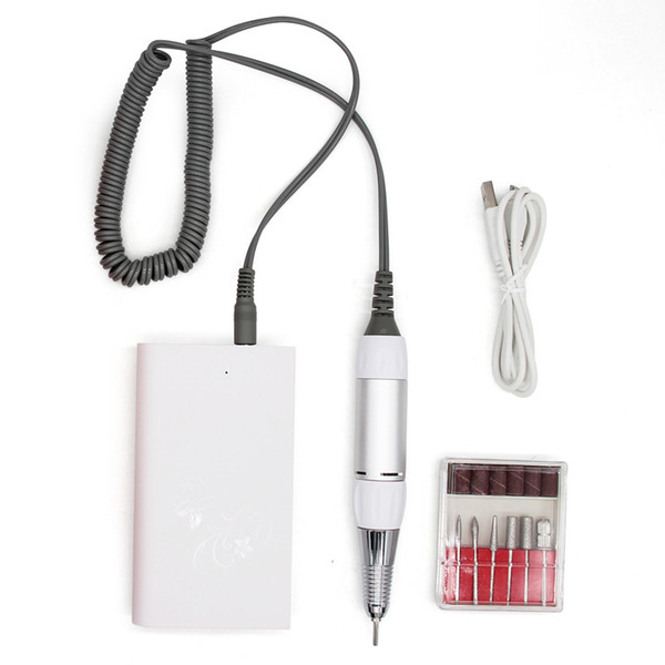 New Rechargeable Portable 30000RPM Electric Nail Drill Machine Acrylic Nail File Drill Manicure Pedicure Set Machine