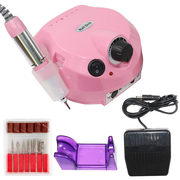 30000RPMElectric Nail Drill Manicure Cutter Nail Drill Manicure Electric Bits Ceramic Mill Machine 110V-240V