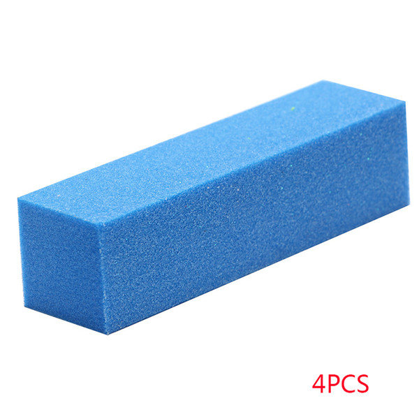 4PCS/Set Random Color Durable 4-ways Sides Buffing Sand File Nail Art Pedicure Safe Polish Block Nail Tools