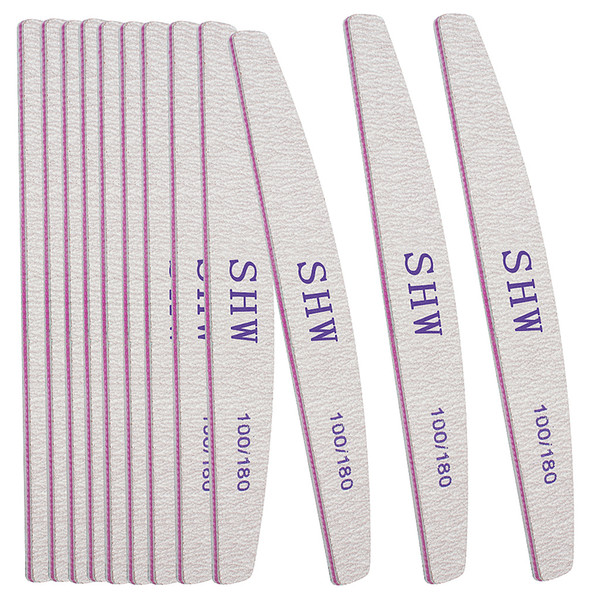 12~15 Pack Professional Nail File Set Double-Sided 100/180 Grit Emery Board Manicure Tools For Nail Grooming and Styling