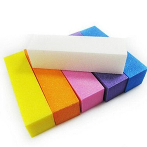 Nail Trimming And Polishing Tool Sponge Nail File Bean Curd Cube Manicure Nail File Free Shipping LX3080