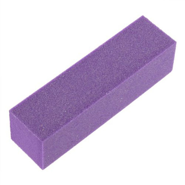 Feathering Women Nail Art Buffing Purple Sanding Buffer Block Files Acrylic Pedicure Manicure Home Use 100pcs/lot