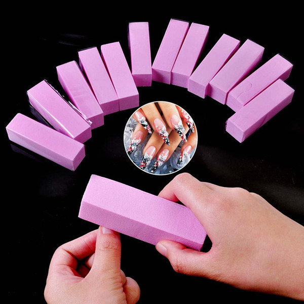 7colors Form Nail Buffers File For UV Gel White Nail File Buffer Block Polish Manicure Pedicure Sanding Nail Art Tool