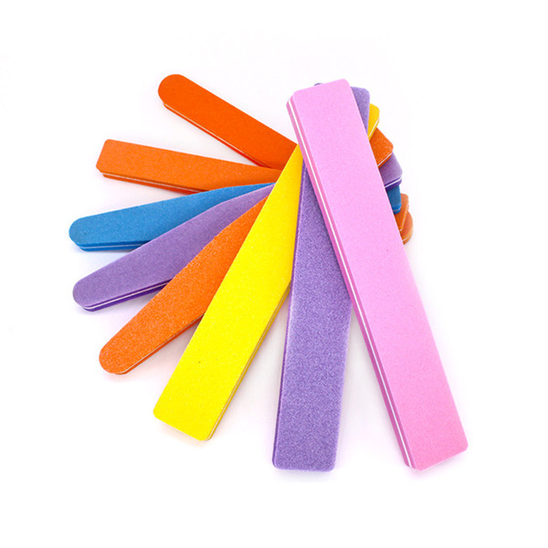 Multicolor sponge polished bar water wash sponge sandblade double-sided nail file nail file trim nail tools