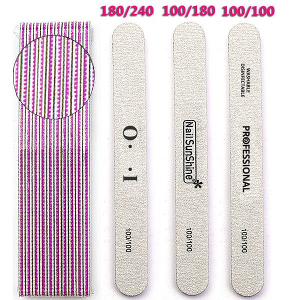 Sanding Nail Files Salon Nail Sunshine 180/240 Nails Tools Nails Care Tool Manicure Polish Tool Customize Logo 07