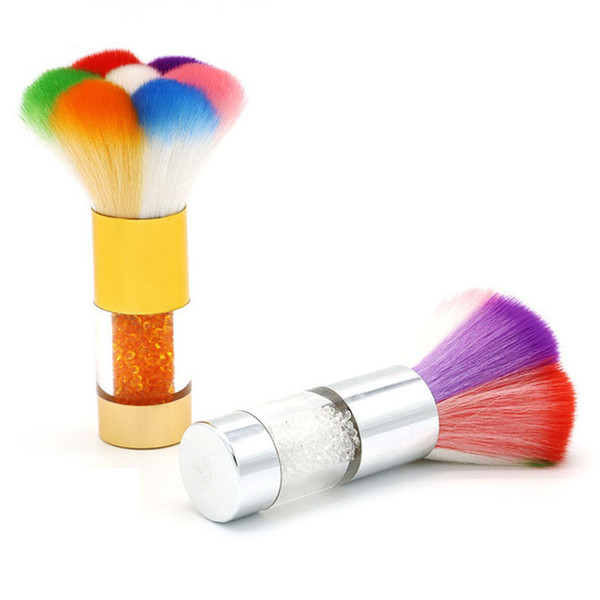 Nail Brush Makeup Brush Multifunction Colorful Makeup Brushes With Diamond Cleaning Dust Brushes Art Nail Tools 070311