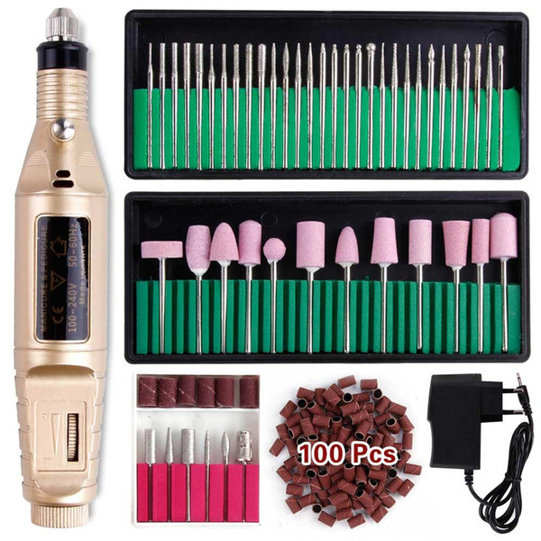 Professional Manicure Machine Electric Nail Drill Bits Set Mill Cutter Nail Art Sanding File Gel Polish Remover Ceramic Cutter