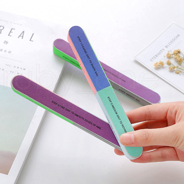 Six-sided Polishing Nail File Professional Nail File Buffer Shiner Finger Toe Manicure Pedicure Polishing Sanding Nail Art RRA1721-1