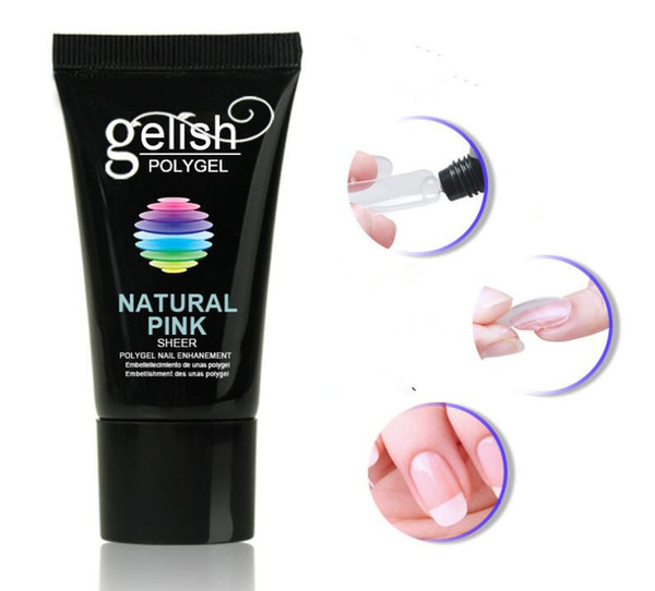 Gelish POLY GEL Manicure nail film extended solid jelly glue paper tray extension glue natural clear /natural white /natural pink