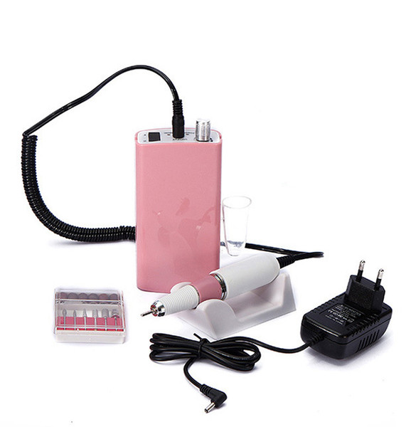 Rechargeable Portable 18W 30000RPM Electric Nail Drill Machine Acrylic Nail File Drill Manicure Pedicure Set Machine