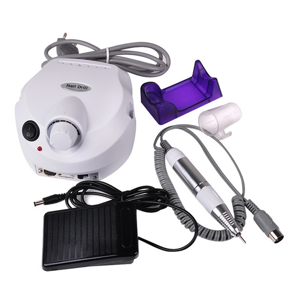 Cheapest Nail Art Equipment Electric Acrylic Nail Art Drill Nail Polish Machine File Buffer Bits Manicure Pedicure Kit 110v - 220v DHL