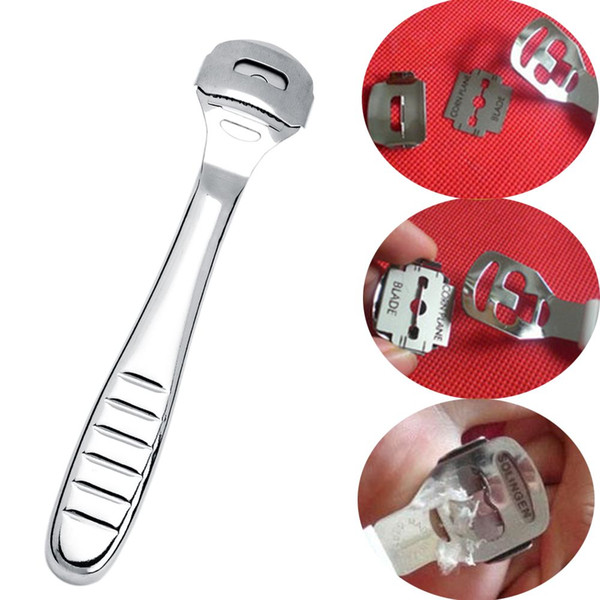 Professional Stainless Steel Foot Callus Hard Skin Remover Corn Cutter Pedicure Tool Kit with 10 Shaver Blades Manicure Beauty Care Tools